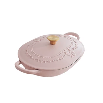 Pink Cast Iron Fry Pan 6 Pink Cast Iron Fry Pan 6